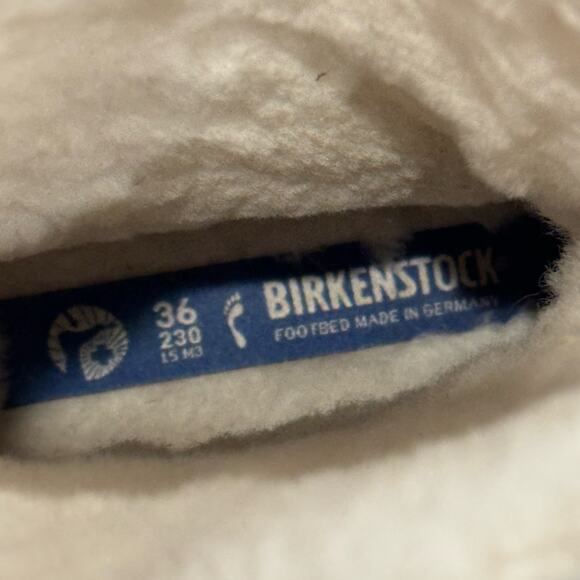 Birkenstock Lahti Mink Brown Suede Shearling boots bohemian western size 36 - Picture 7 of 10